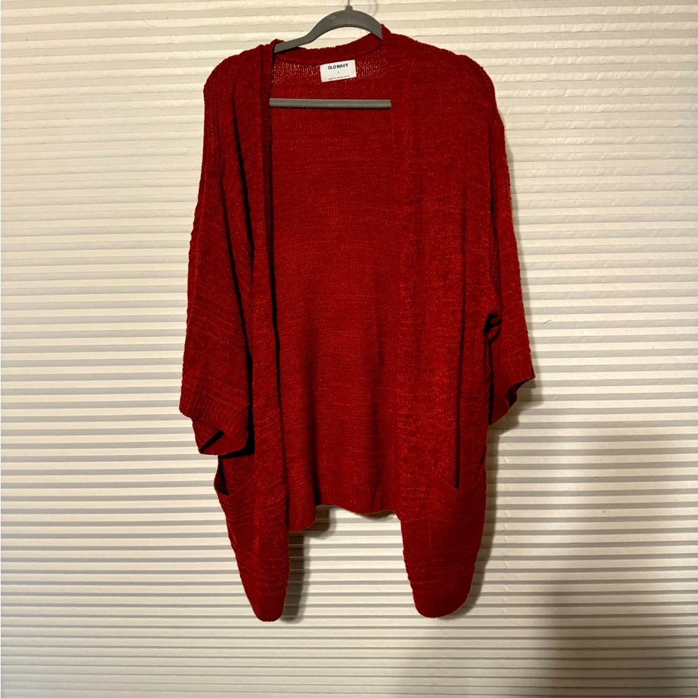 Euc Rust 3/4 wide sleeve sweater large